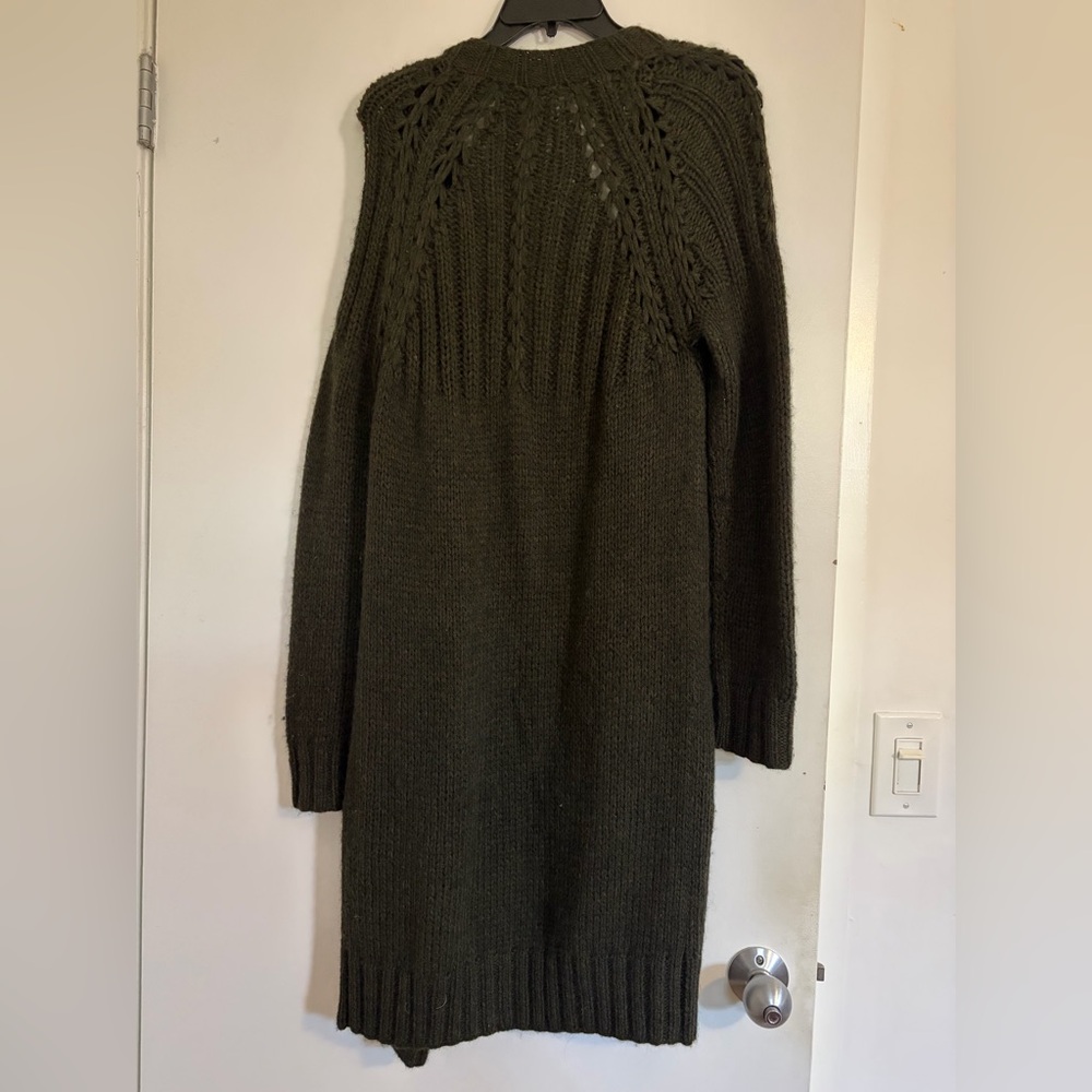 Vince Women's Green Knit Sweater Cardigan - Picture 6 of 6